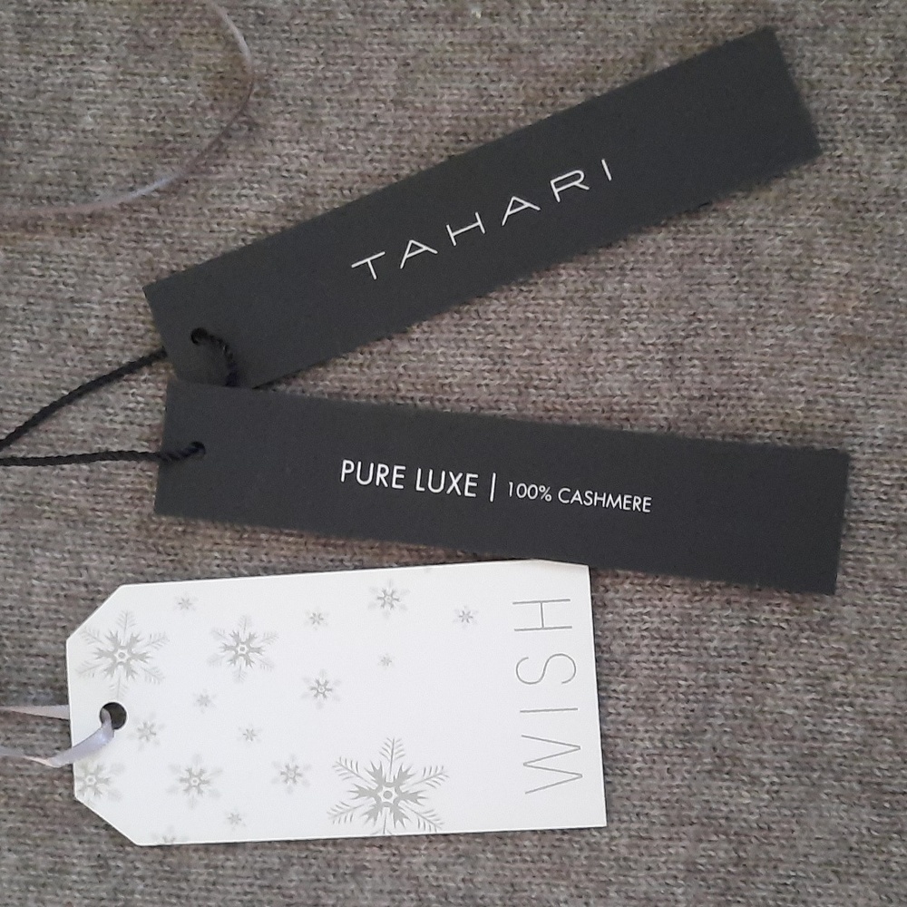 Tahari 100% Cashmere Crew Neck Sweater- New - Picture 3 of 5